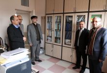 گزارش تصویری از بازدید هیات رئیسه دانشگاه از دانشکده علوم زمین